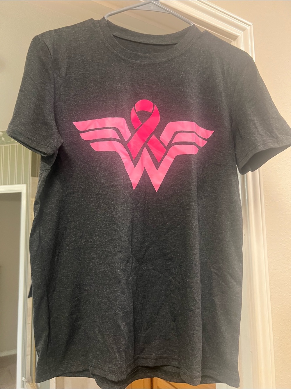 Breast cancer survivor/fighter tshirt wonder woman